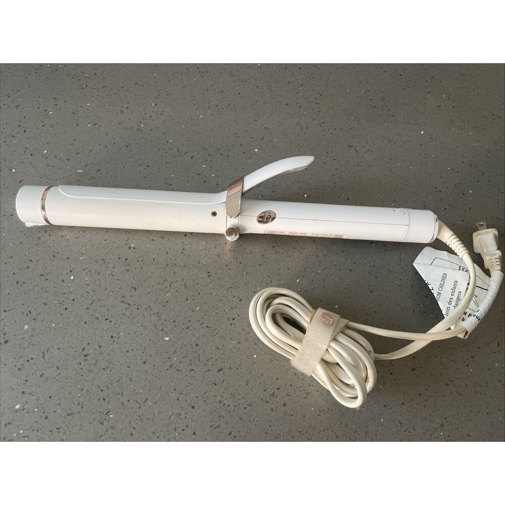 T3 SinglePass Curl 1.25 Inch Professional Curling Iron white rose gold